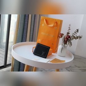 LV Модель M30952 Короткий кошелек с вышитыми линиями Осенний кош