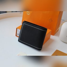 LV Модель M30952 Короткий кошелек с вышитыми линиями Осенний кош