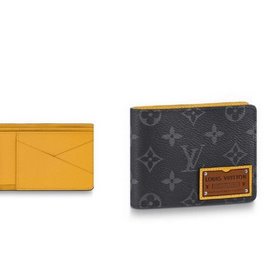 LV модель M60895 Короткий кошелек с логотипом Этот кошелек из сер
