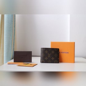Кошелек LV MULTIPLE Модель M60895 Изготовлен из стильной парусины