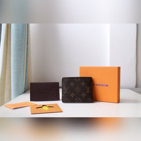 Кошелек LV MULTIPLE Модель M60895 Изготовлен из стильной парусины