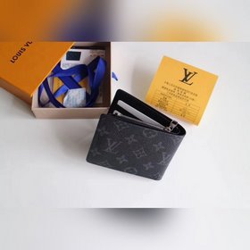 LV merigo кошелек Модель N41635 Изготовлен из знаковой ткани Dam