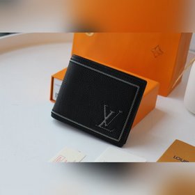 LV Модель M30952 Короткий кошелек с вышитыми линиями Осенний ко