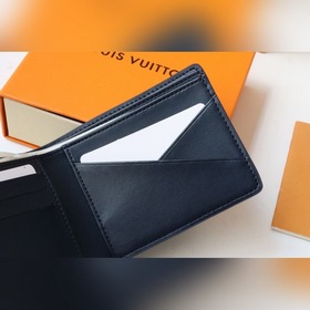 LV 【MULTIPLE Кошелек с тиснением синего цвета】 Артикул M80422/6
