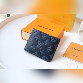 LV 【MULTIPLE Кошелек с тиснением синего цвета】 Артикул M80422/6