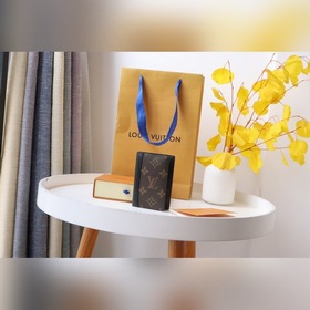 LV Артикул： 81535 Карманный кошелек Материал： парусина Кожаные д