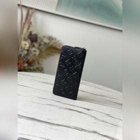 LV Артикул： M80505 Черный кошелек с прямой застежкой-молнией Эт