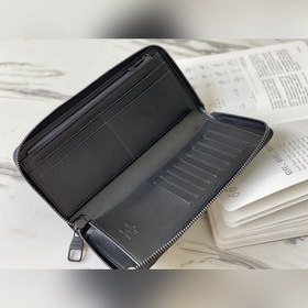 LV Артикул： M80505 Черный кошелек с прямой застежкой-молнией Эт