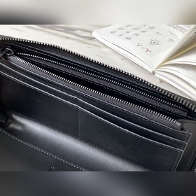 LV Артикул： M80505 Черный кошелек с прямой застежкой-молнией Эт