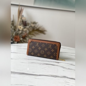 LV Артикул： M80558 Кожаный кошелек TRUNK с застежкой-молнией Вдо