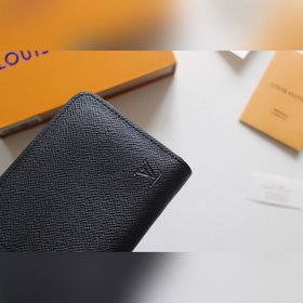 LV Кошелек на молнии, модель N60017, крестообразный узор Практичн