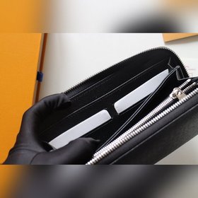 LV Кошелек на молнии, модель N60017, крестообразный узор Практичн