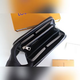 LV Кошелек на молнии, модель N60017, крестообразный узор Практичн