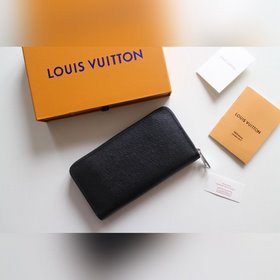 LV Кошелек на молнии, модель N60017, крестообразный узор Практичн
