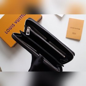 LV Кошелек на молнии, модель N60017, крестообразный узор Практичн