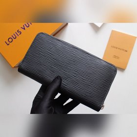 LV Кошелек на молнии, модель N60017, крестообразный узор Практичн