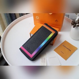 LV Модель M30569 Сумка на молнии Кошелек Rainbow Zippy вертикаль