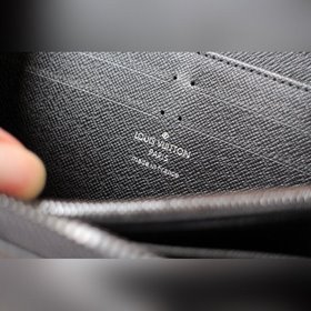LV Модель M60017 Черный цветок Кошелек Zippy на молнии В честь тр