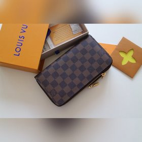 LV Двойной кошелек на молнии Модель M61723  Этот чрезвычайно пра