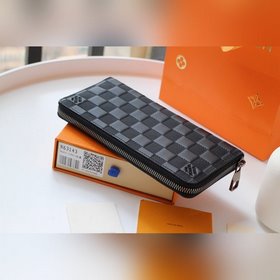 LV Превосходный кошелек ZIPPY VERTICAL Модель M63095 Этот вертика