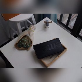 LV модель m67541 Кошелек с логотипом Supreme Новый Monogram-патте