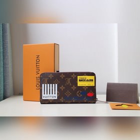 LV модель M67824  Кошелек на молнии ZlPPY Новейшая ограниченная