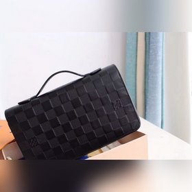 LV ZIPPY Большой кошелек Модель N41503 Кожа с тиснением Сверхфунк