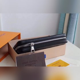 LV ZIPPY Большой кошелек Модель N41503 Кожа с тиснением Сверхфунк