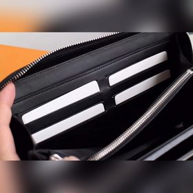 LV ZIPPY Большой кошелек Модель N41503 Кожа с тиснением Сверхфунк