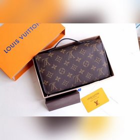 LV ZIPPY Большой кошелек Модель N41503 Сверхфункциональный Zippy 