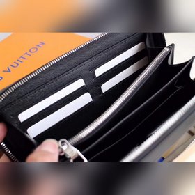 LV ZIPPY Большой кошелек Модель N41503 Сверхфункциональный Zippy 
