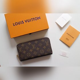 LV Кошелек на молнии, модель N60017 Практичный кожаный кошелек M