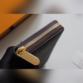 LV Кошелек на молнии, модель N60017 Практичный кожаный кошелек M