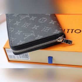 LV Модель N60111 Черный цветок Zippy Organizer кошелек на молнии 