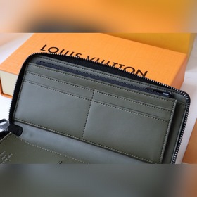 LV Артикул： M80505 Кошелек с прямой застежкой-молнией Этот прямо