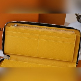 LV Артикул： N64606 Мужской вертикальный кошелек на молнии Изгот