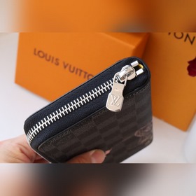 LV Артикул： N64606 Мужской вертикальный кошелек на молнии Изгот