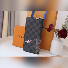 LV Артикул： N64606 Мужской вертикальный кошелек на молнии Изгот