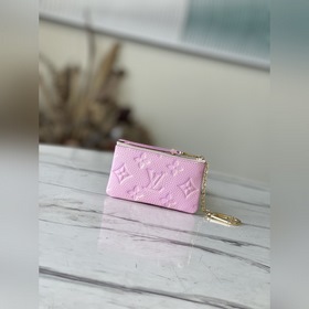LV Артикул： M81565 Розовый кожаный брелок для ключей из серии ко