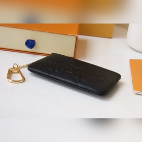 LV Модель： M80879 Черный чехол для ключей Классический узор, выб