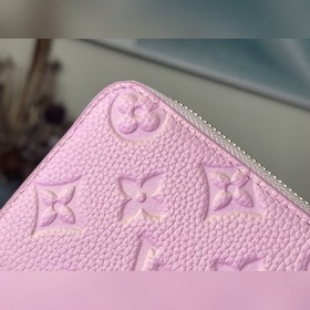LV Артикул： M81467 Розовый кожаный кошелек Серия кошельков Специ