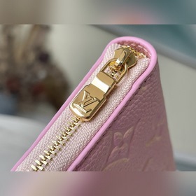 LV Артикул： M81467 Розовый кожаный кошелек Серия кошельков Специ