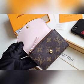 LV Модель M41939 Разноцветный кошелек в форме конверта Компактный