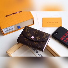 LV Модель M41939 Разноцветный кошелек в форме конверта Компактный