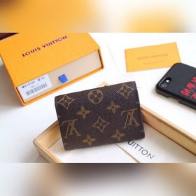 LV Модель M41939 Разноцветный кошелек в форме конверта Компактный