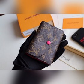 LV Модель M41939 Разноцветный кошелек в форме конверта Компактный