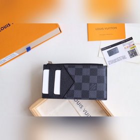 LV Coin Карточный чехол Монетник Модель M64038 Высочайшее качеств