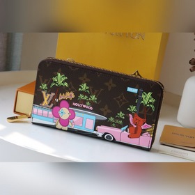 LV Рождественская коллекция Новинка ZIPPY Кошелек на молнии Арт