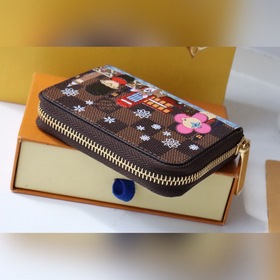 LV Рождественская коллекция Новинка ZIPPY Кошелек на молнии Арт