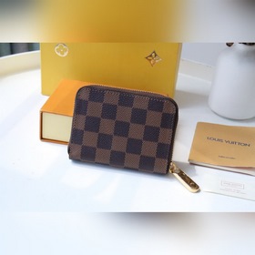 LV Рождественская коллекция Новинка ZIPPY Кошелек на молнии Арт